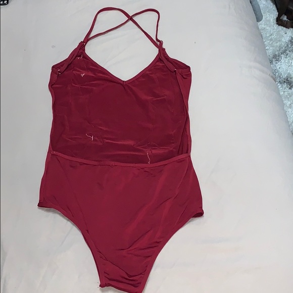 Embroidered Racerback Bodysuit - Picture 2 of 2